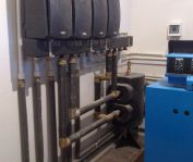 Монтаж каскадной газовой котельной 2×84 кВт – КП «Миллениум Парк»