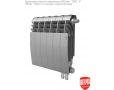 Биметаллический дизайн-радиатор с нижним подключением Royal Thermo BiLiner 350 Silver Satin VDR 6 секций (серебристый)