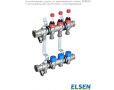 Коллекторная группа Elsen EMi03 1" с вентилями и расходомерами, 9 контуров, 3/4" EK