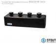 Стальной распределительный коллектор Stout SDG-0016 DN25 на 2 отопительных контура (в теплоизоляции)
