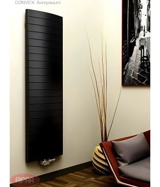 Вертикальный биметаллический радиатор Rifar CONVEX 500-22 Антрацит