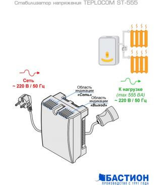 Стабилизатор напряжения Бастион Teplocom ST-555