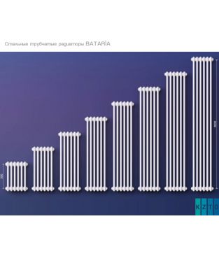 Стальной трубчатый радиатор КЗТО Bataria 3-1750-9 UT RAL 9016