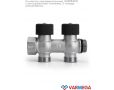 Коллектор с регулировочными клапанами Varmega VMMM03-C05152, 3/4", на 2 выхода 3/4" EK, хромированный