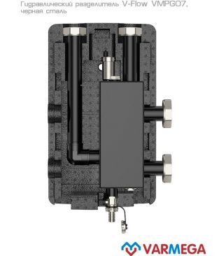 Гидравлический разделитель Varmega V-Flow VMPG07-000032, DN32, сталь (с термоизоляцией)