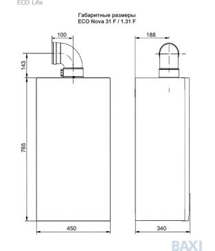 Газовый настенный котел Baxi ECO Life