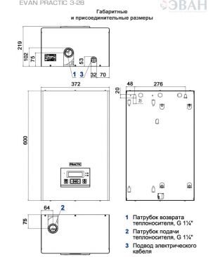 Электрические котлы EVAN PRACTIC