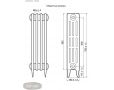Чугунный радиатор РАДИМАКС DERBY 600 9 секций (грунт)