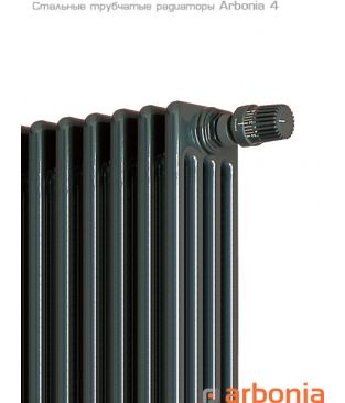 Стальной трубчатый радиатор Arbonia 4 с нижним подключением 4200/16 №89 RAL9016 1/2"