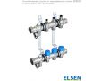 Коллекторная группа Elsen EMi02 1" с вентилями, 2 контура, 3/4" EK