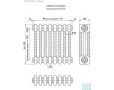Стальной трубчатый радиатор КЗТО Bataria 3 Retro-1250-15 RAL 9016