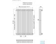 Стальной трубчатый радиатор КЗТО Quadrum 60 V 1250 7 секций