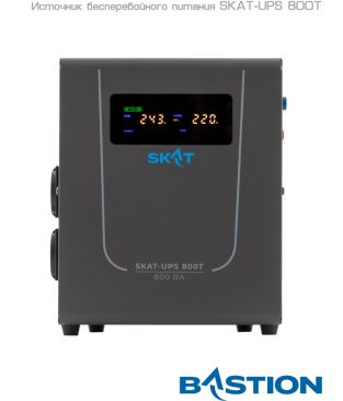 Источник бесперебойного питания Бастион SKAT-UPS 800T 220 В, 800 ВА (работает от внешней АКБ)