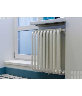 Стальной трубчатый радиатор КЗТО РС 3-1500 12 секций цвет белый