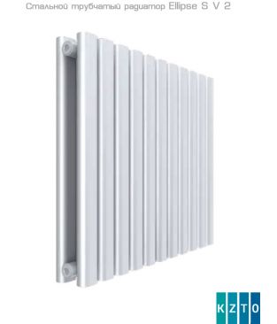 Стальной трубчатый радиатор КЗТО Ellipse S V 2-750-3 цвет белый