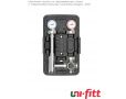 Насосная группа Uni-fitt DN25, с термосмесителем, нерж. сталь, без насоса (модель 491)