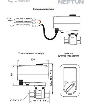 Краны с электроприводом Neptun PROFI